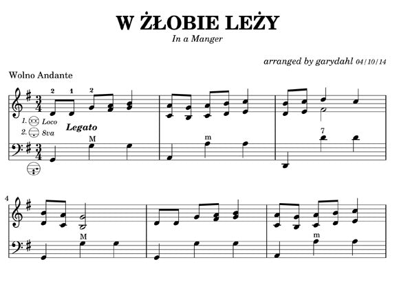 Traditional Polish Carols eBook accordion arrangements by Gary Dahl