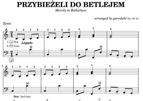 Traditional Polish Carols eBook accordion arrangements by Gary Dahl