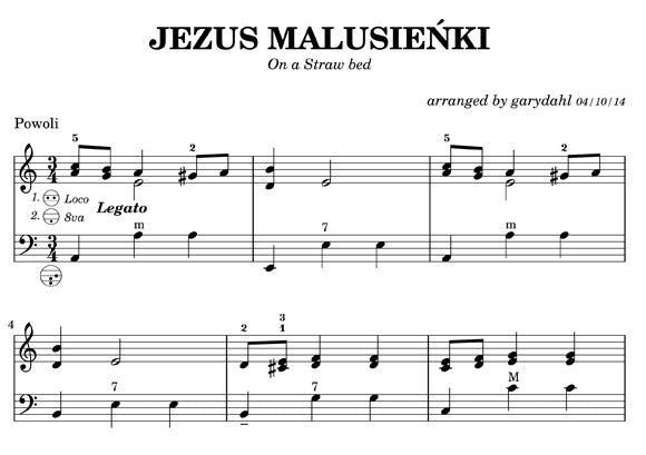 Traditional Polish Carols eBook accordion arrangements by Gary Dahl