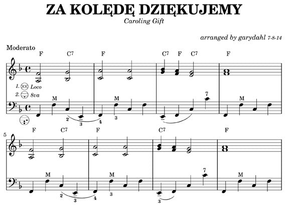 Traditional Polish Carols eBook accordion arrangements by Gary Dahl