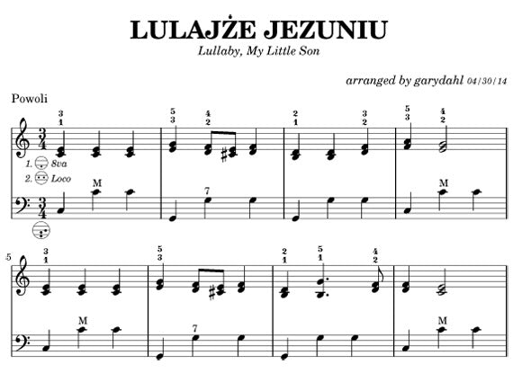 Traditional Polish Carols eBook accordion arrangements by Gary Dahl