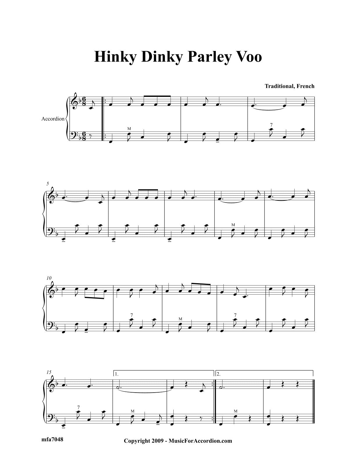 Hinky Dinky Parley Voo