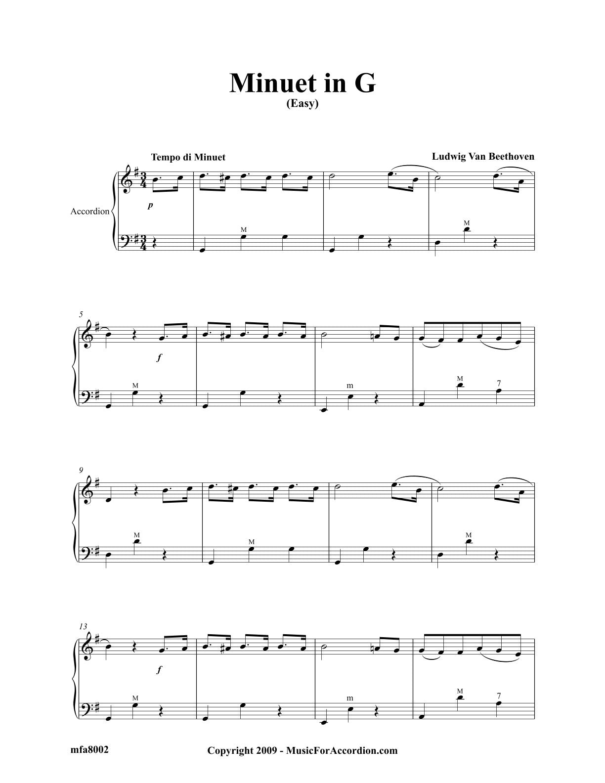 Minuet in G