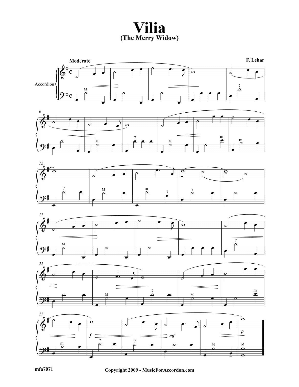 Vilia (The Merry Widow)