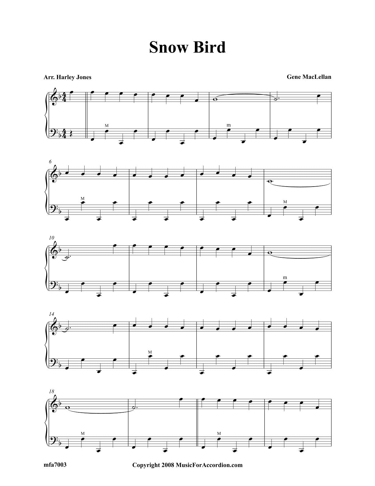 Snow Bird (Solo)
