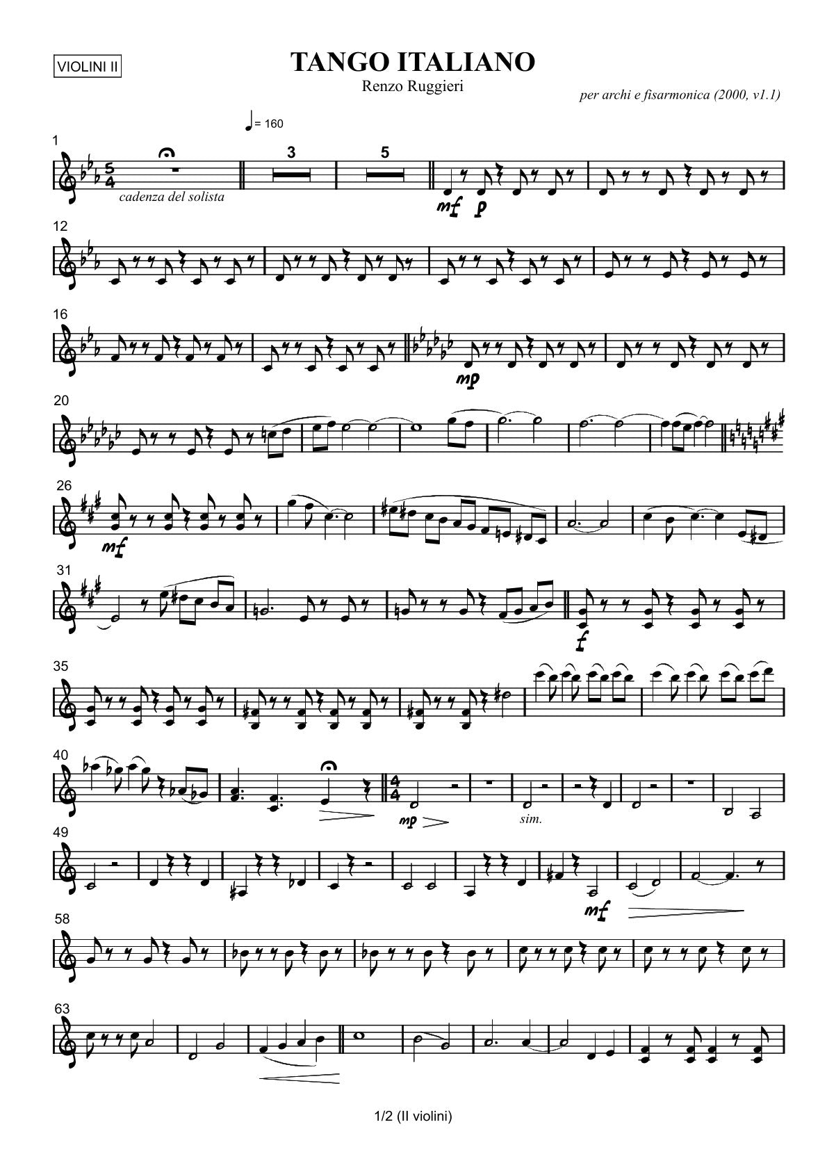 Tango Italiano (5 different ensembles in 1 book)