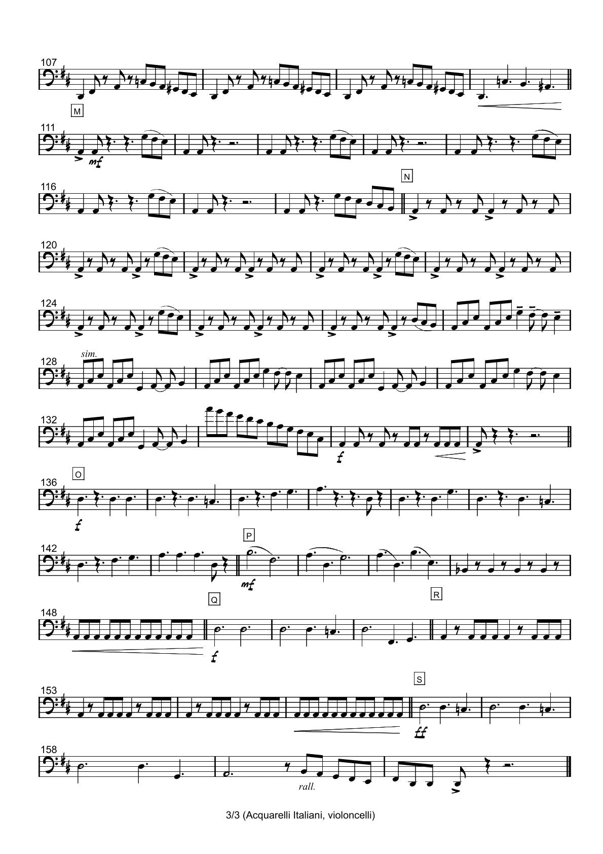 Renzo Ruggieri Acquarelli Italiani for Accordion and Orchestra ( full score &individual parts)