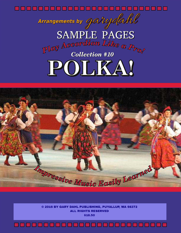 Polka eBook accordion arrangements by Gary Dahl