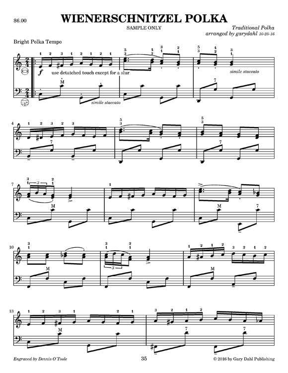 Polka eBook accordion arrangements by Gary Dahl
