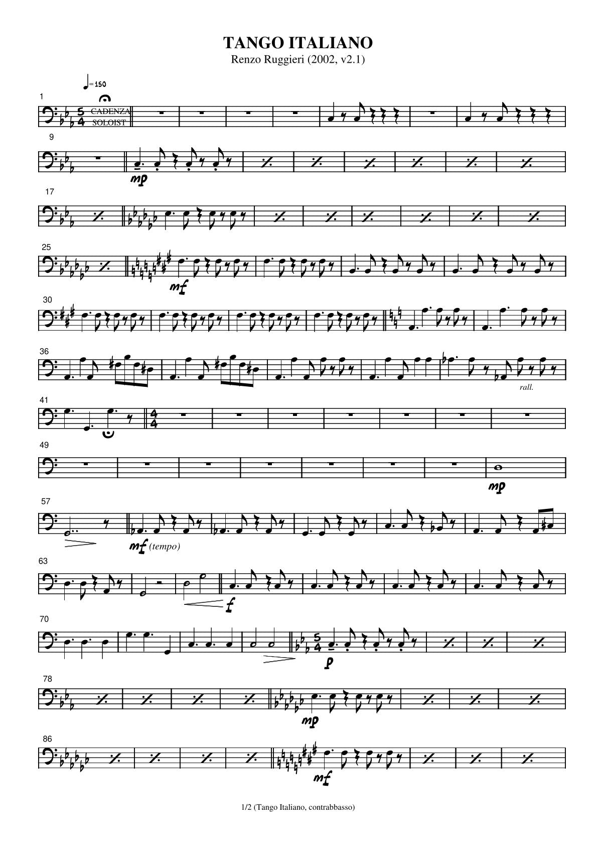 Tango Italiano (5 different ensembles in 1 book)