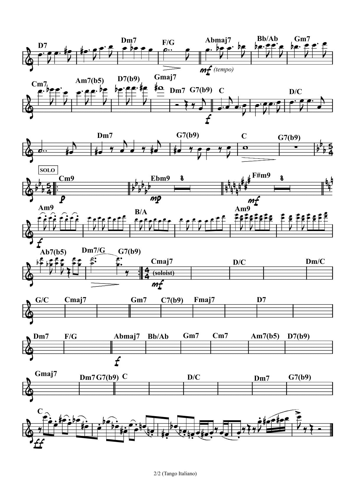 Tango Italiano (5 different ensembles in 1 book)
