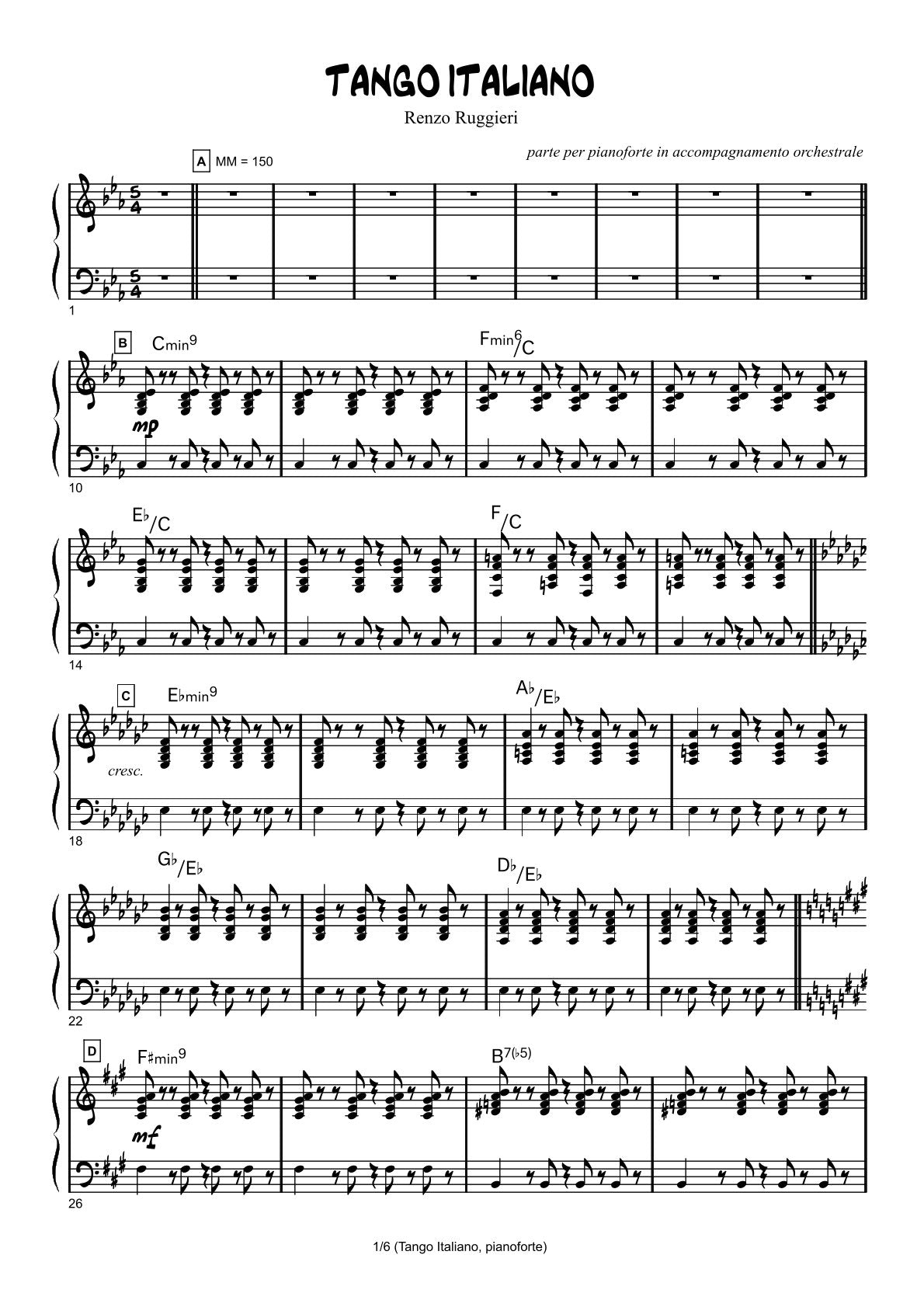 Tango Italiano (5 different ensembles in 1 book)