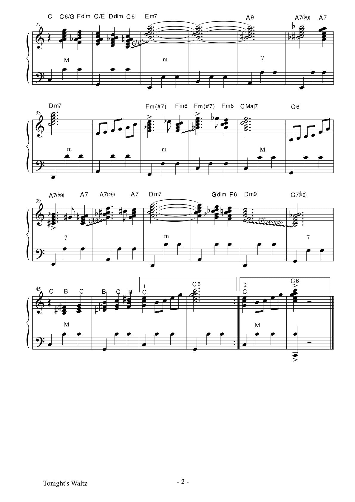 Tonight's Waltz