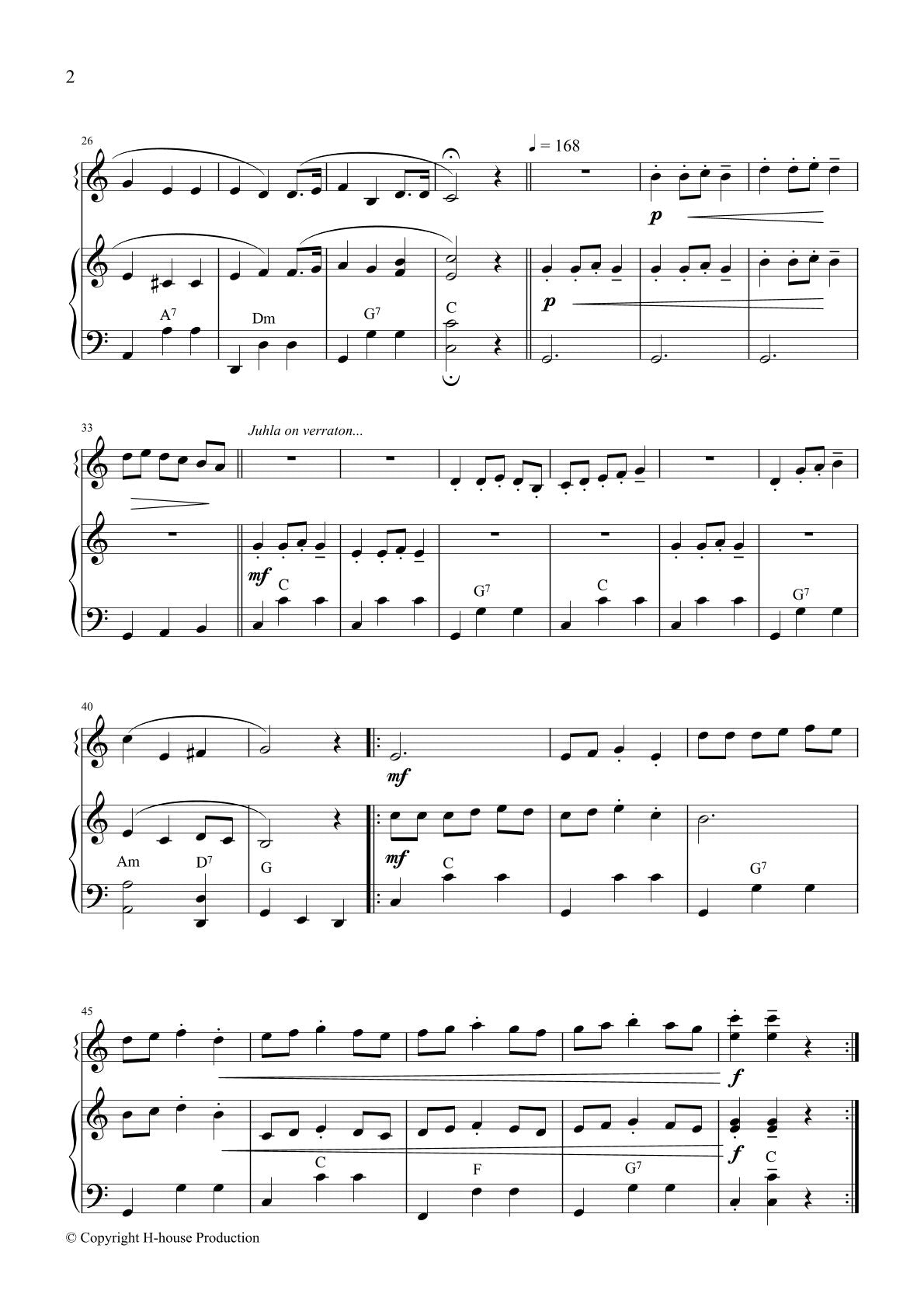 Christmas Medley ( Jouluskierma) from Finland
