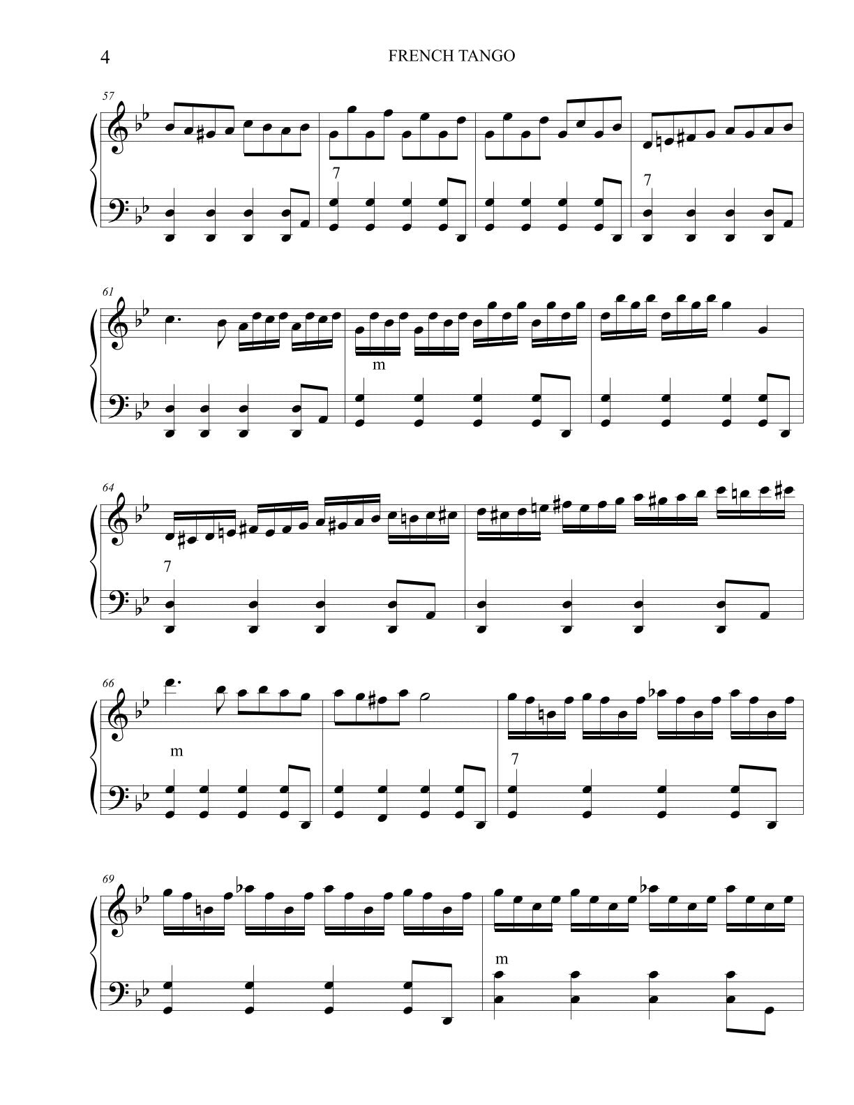 French Tango Advanced Accordion Solo