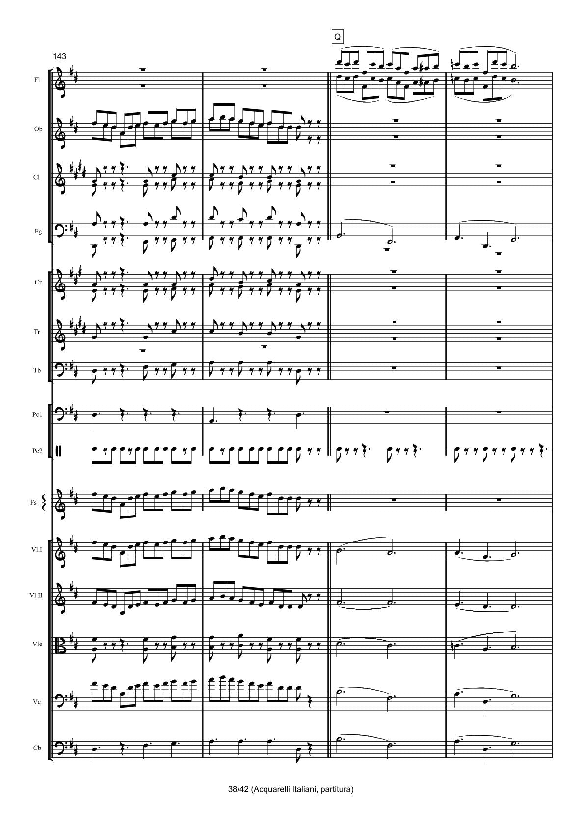 Renzo Ruggieri Acquarelli Italiani for Accordion and Orchestra ( full score &individual parts)
