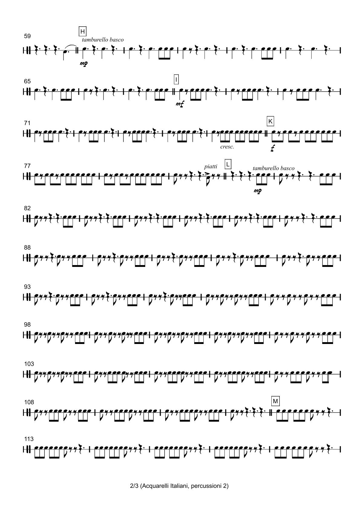 Renzo Ruggieri Acquarelli Italiani for Accordion and Orchestra ( full score &individual parts)