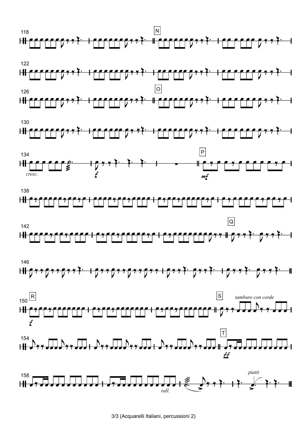 Renzo Ruggieri Acquarelli Italiani for Accordion and Orchestra ( full score &individual parts)