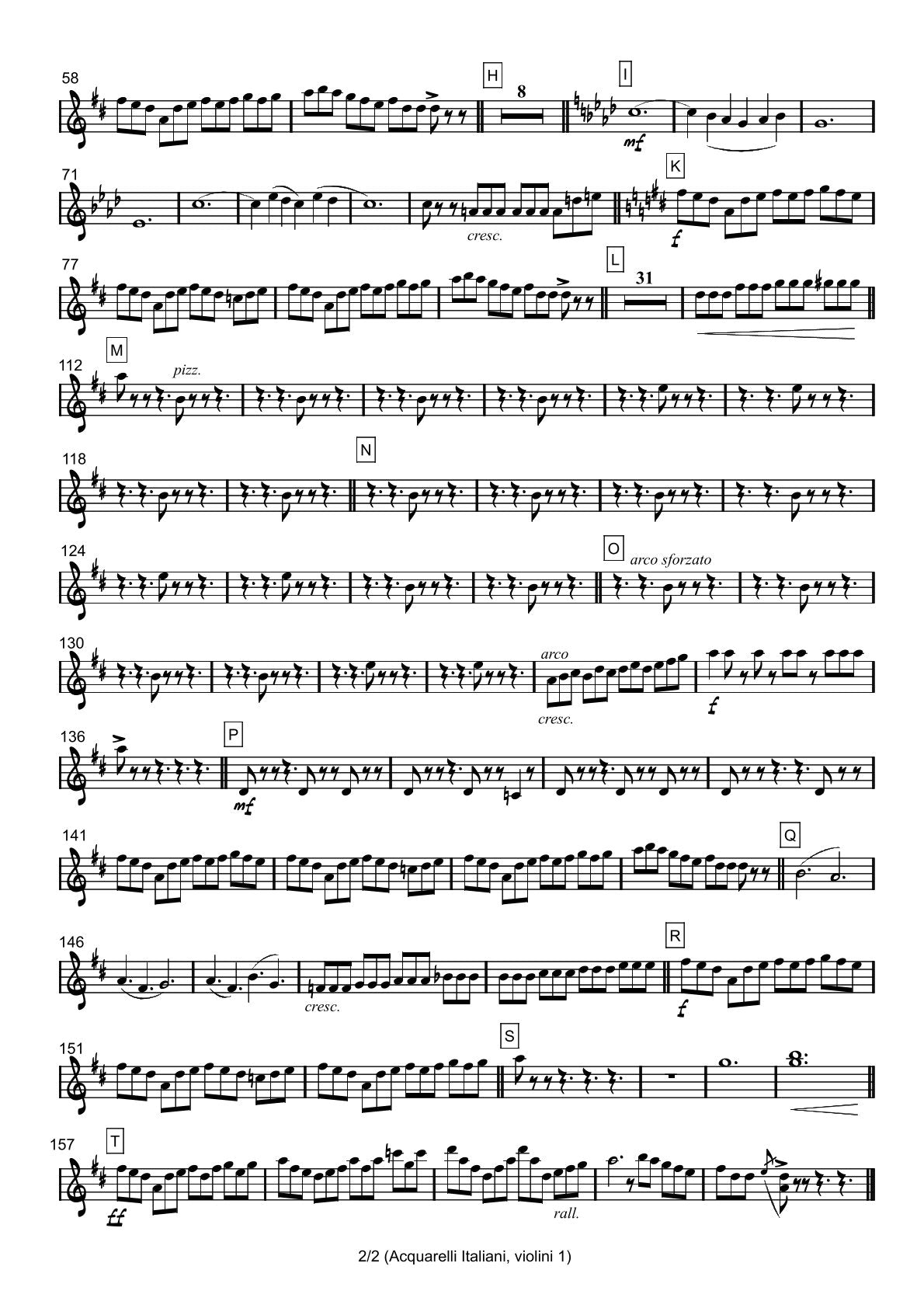 Renzo Ruggieri Acquarelli Italiani for Accordion and Orchestra ( full score &individual parts)