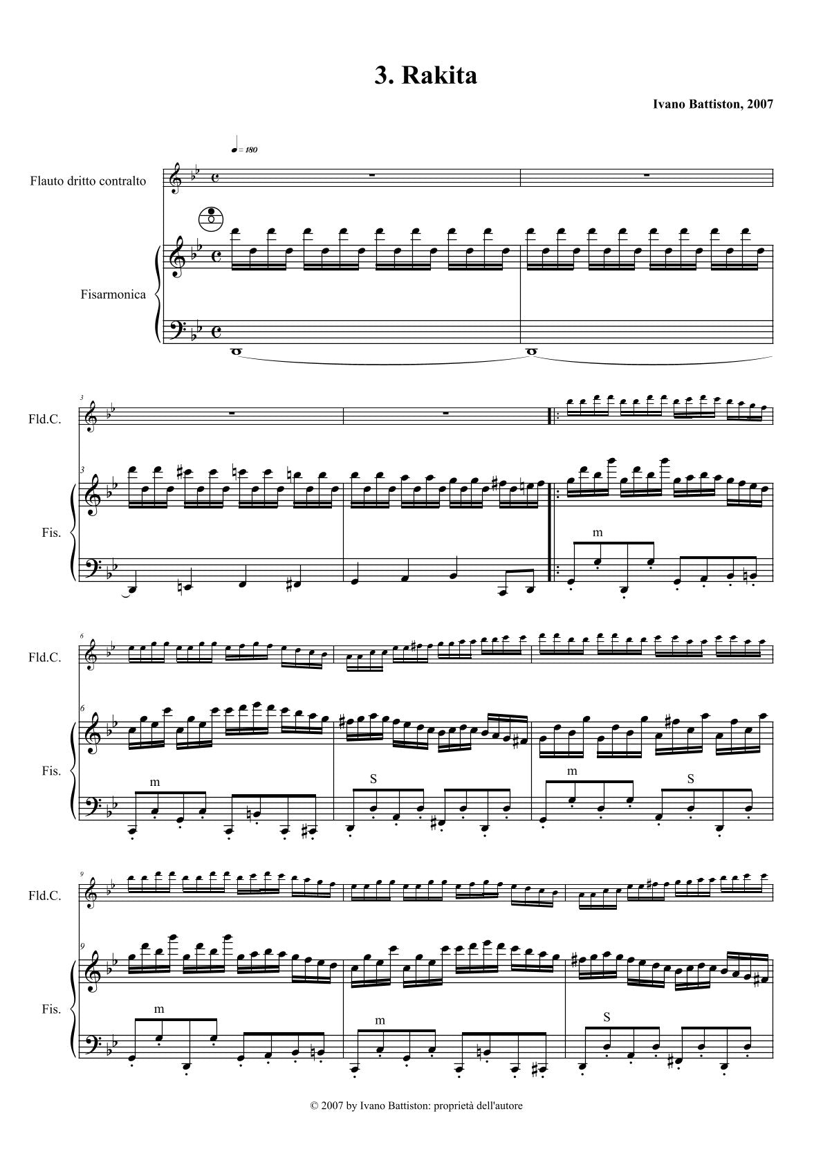 3 Balkan Dances ( for Accordion & Recorder)
