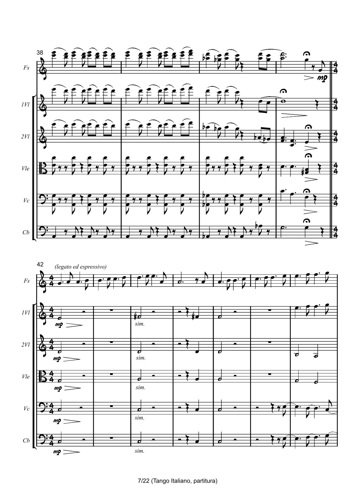 Tango Italiano (5 different ensembles in 1 book)