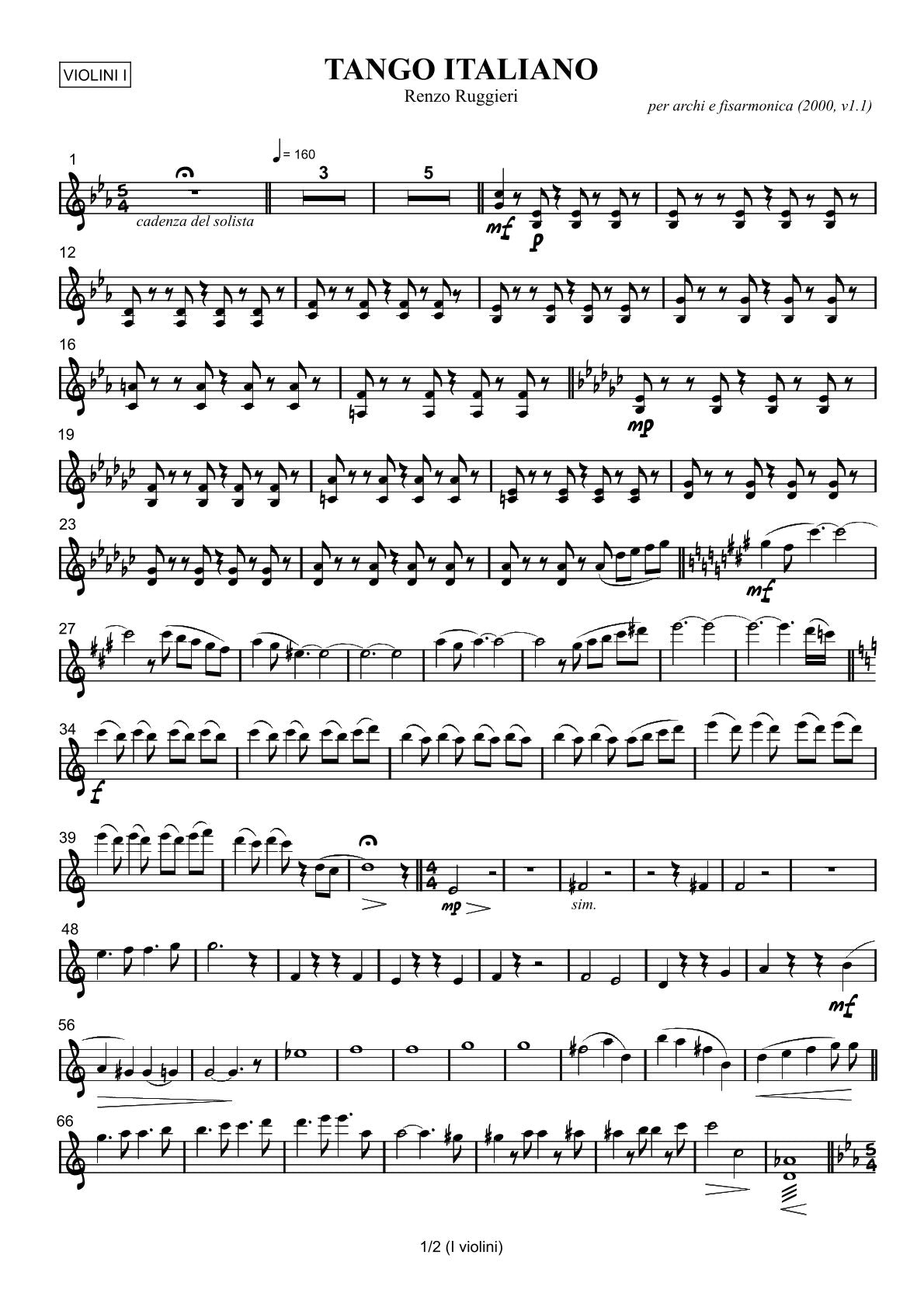 Tango Italiano (5 different ensembles in 1 book)