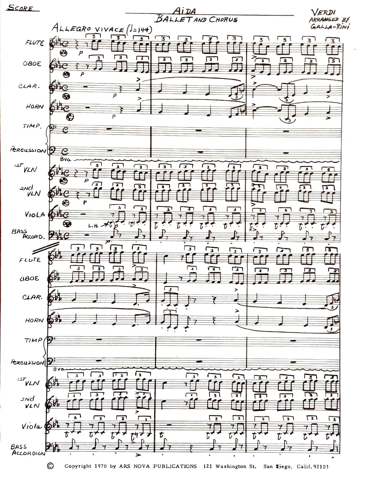 Aida Ballet and Chorus