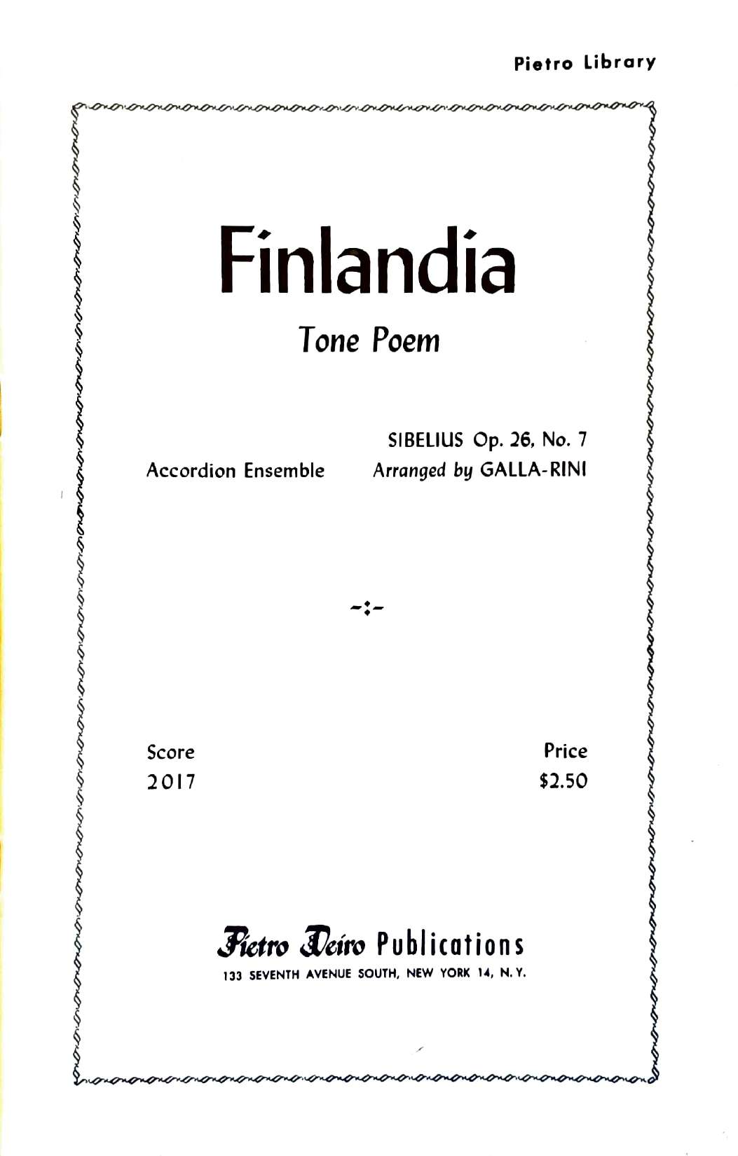 Finlandia (Tone Poem)