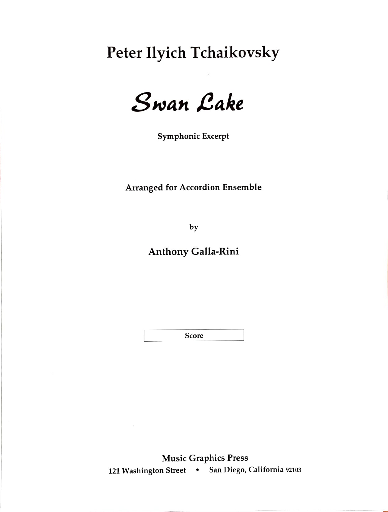 Swan Lake Finale (Symphonic Excerpt)