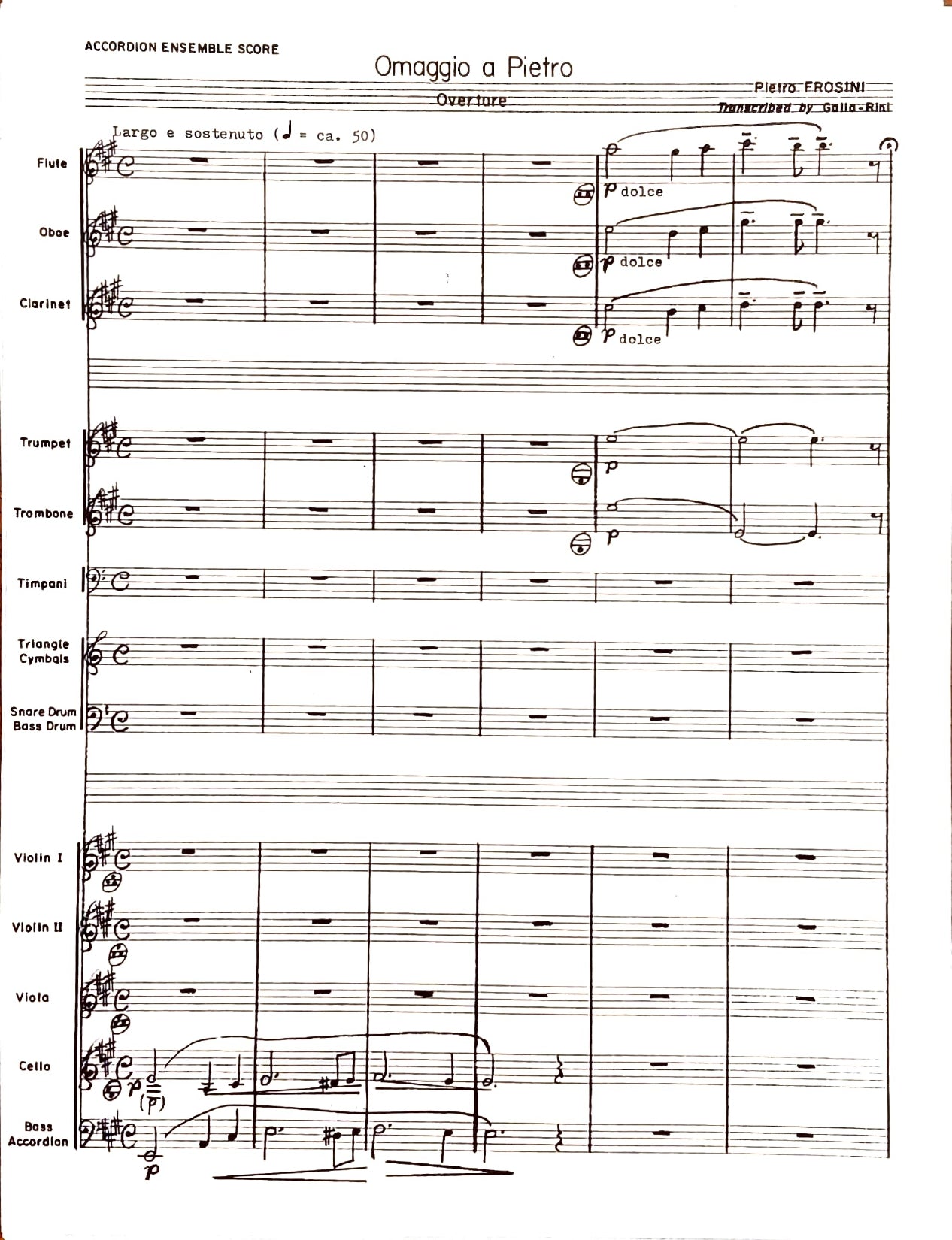 Omaggio a Pietro Overture