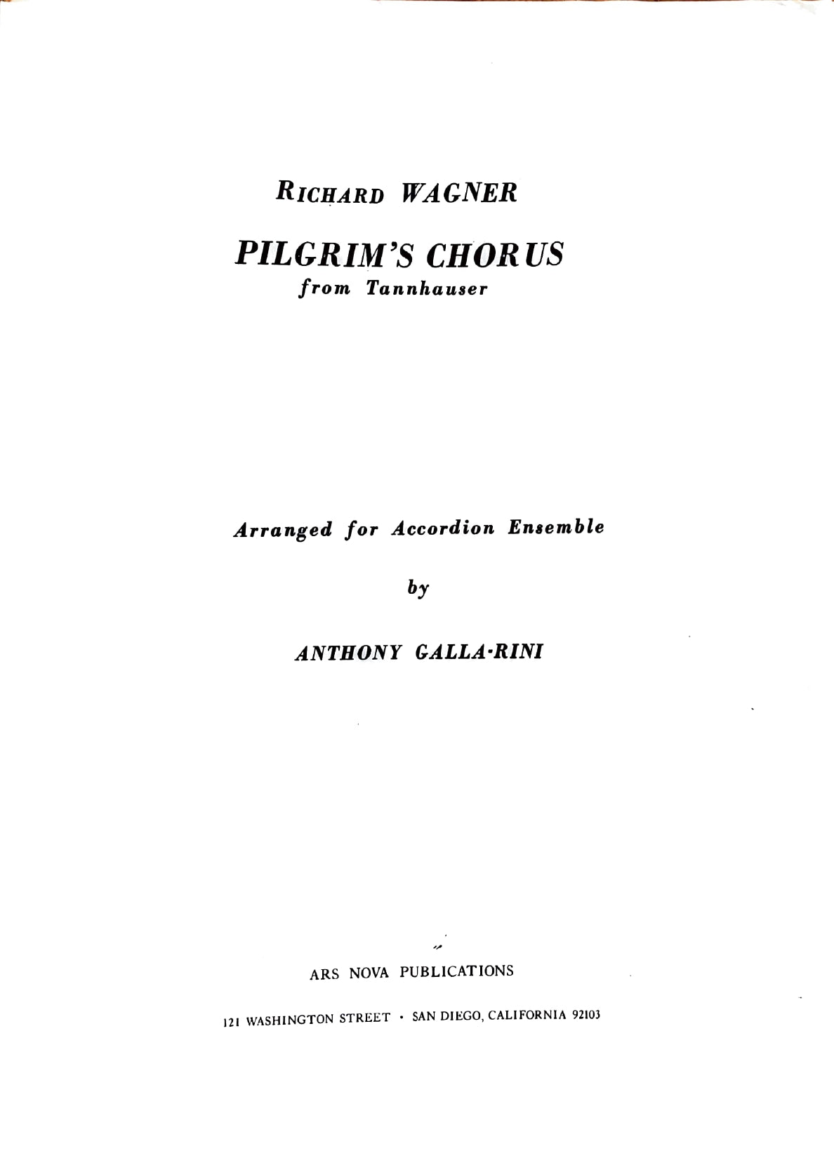 Pilgrim's Chorus from Tannhauser