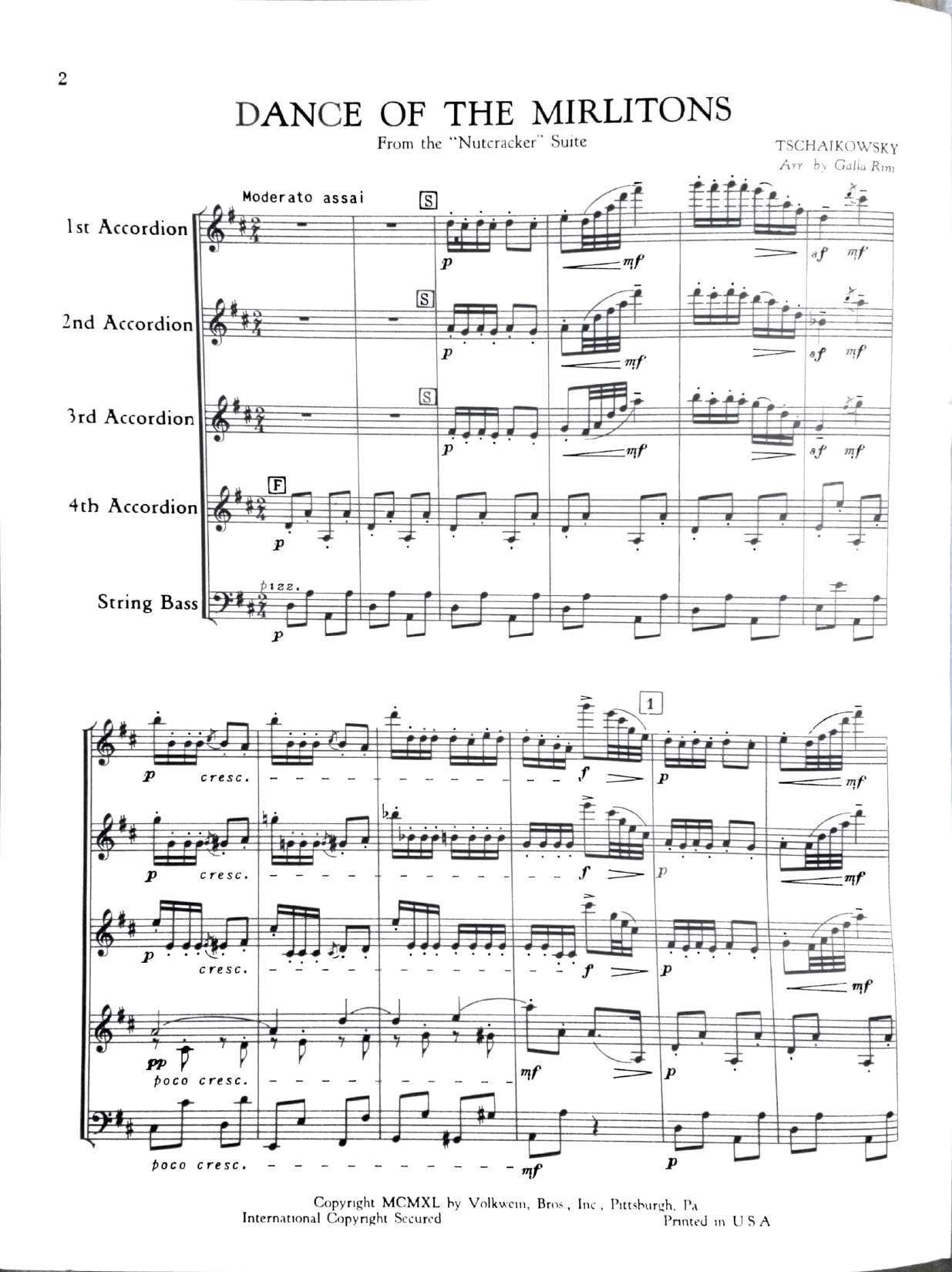 Dance of the Mirlitons from 'Nutcracker' Suite, Op. 71a