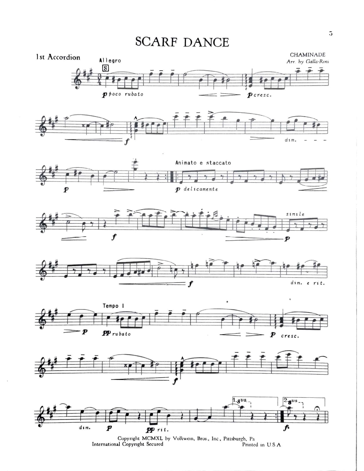 Scarf Dance (Pas des Écharpes) Op. 37 No. 3