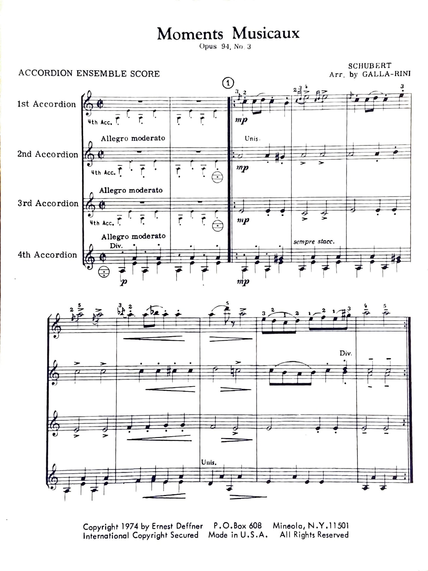 Moments Musicaux Opus 94, No. 3