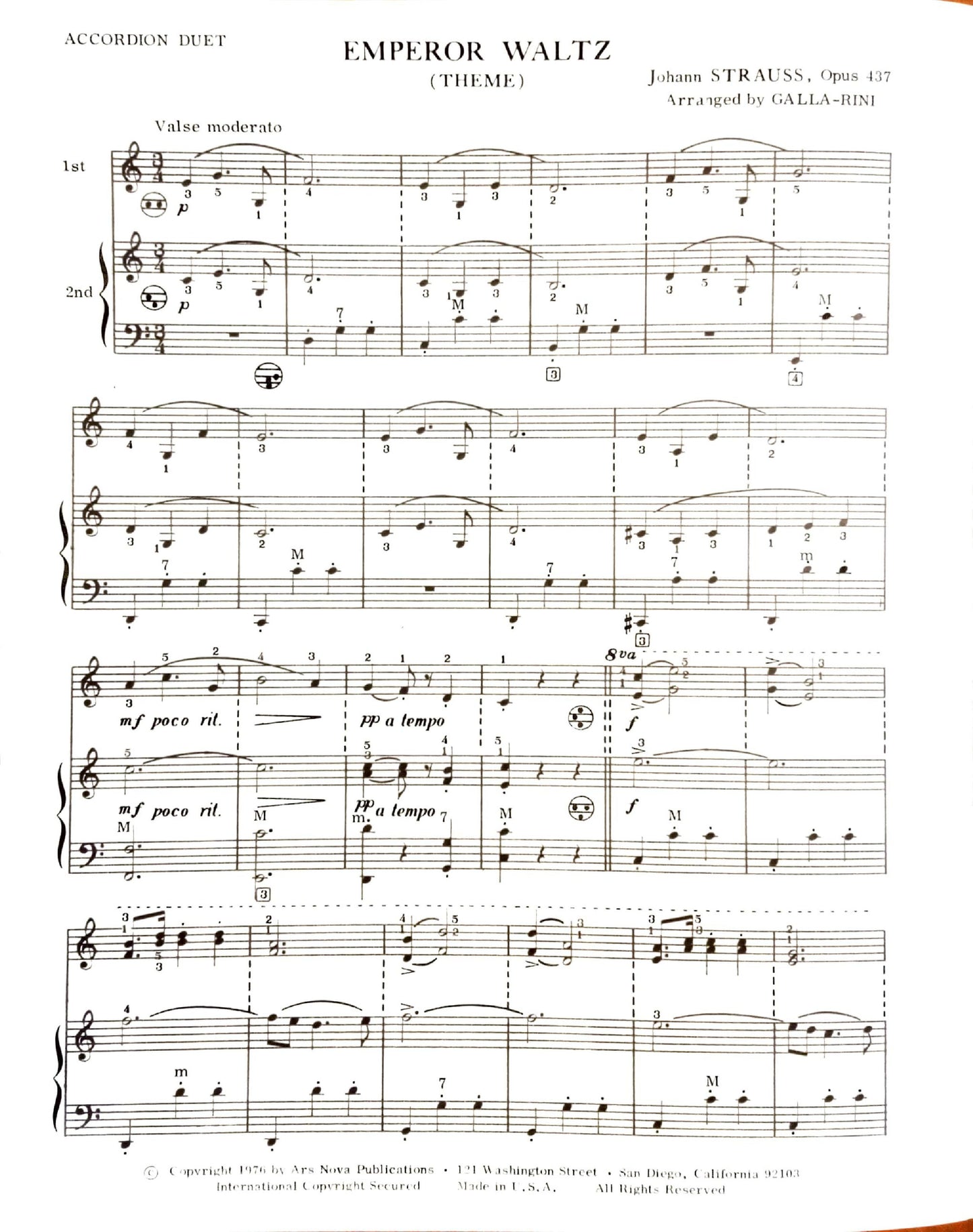 Emperor Waltz (Theme) Op.437