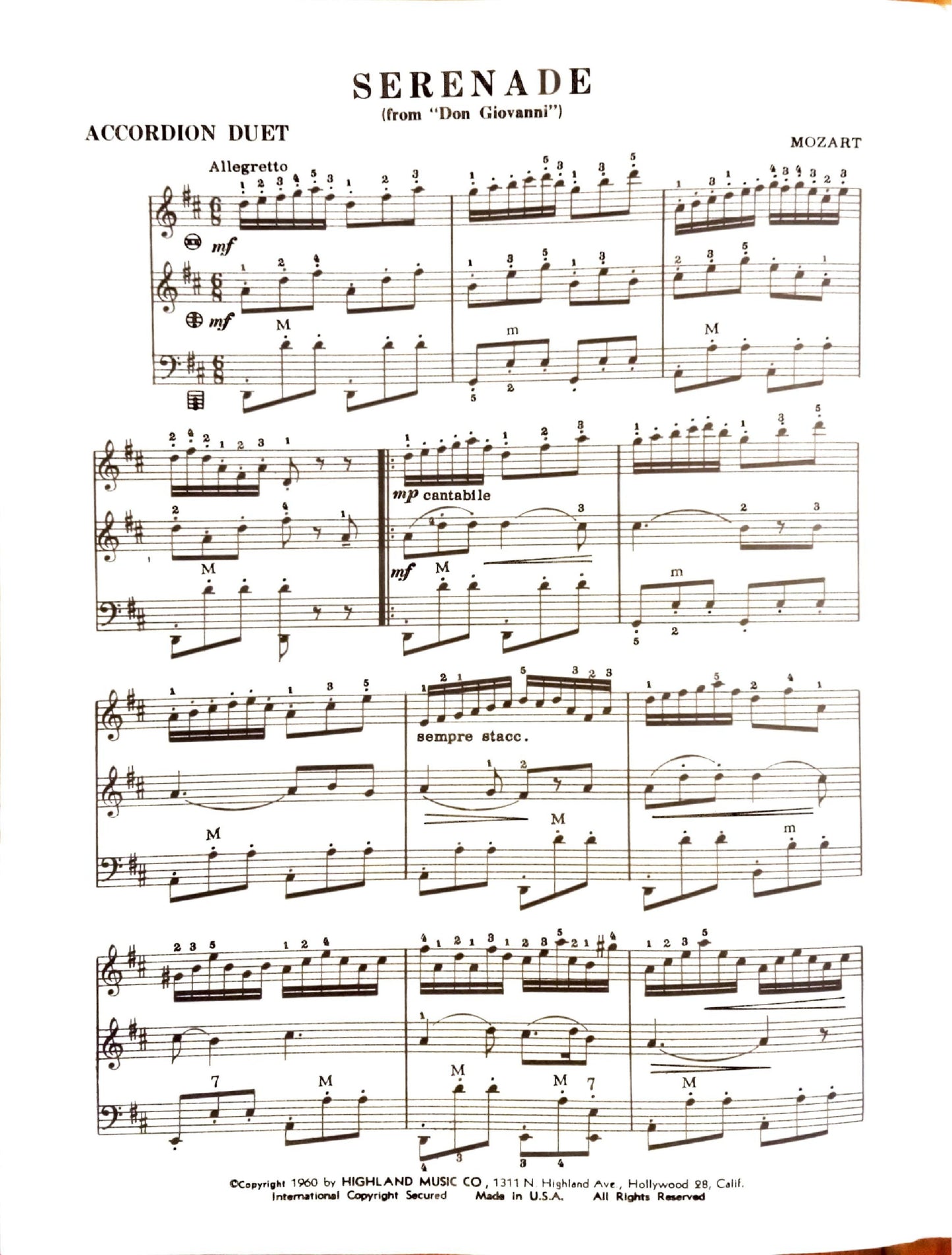 Serenade from 'Don Giovanni'