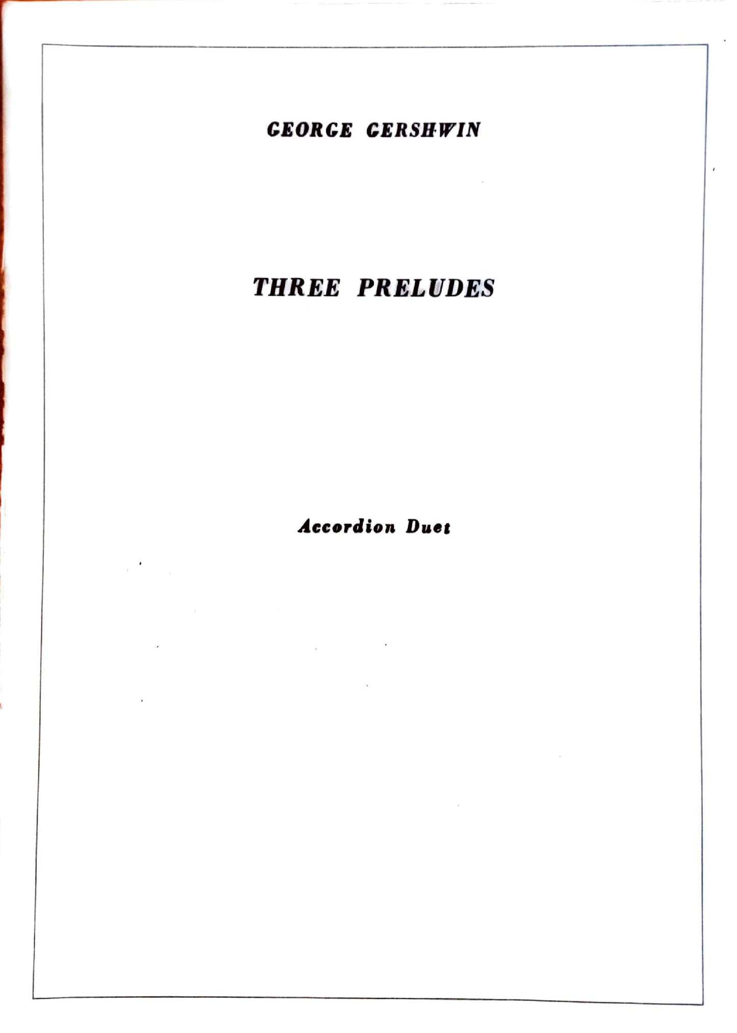 Three Preludes