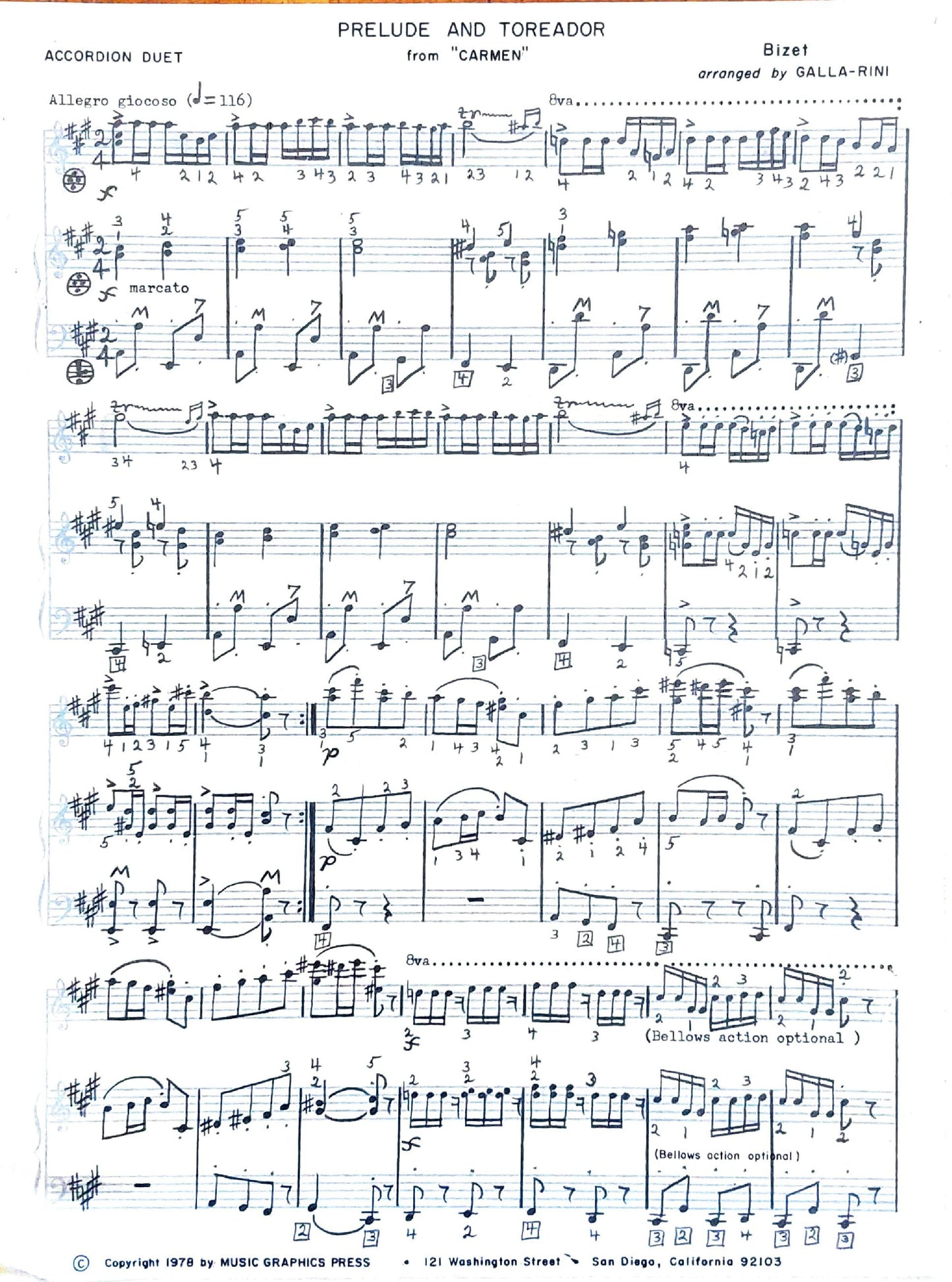 Prelude and Toreador from 'Carmen'