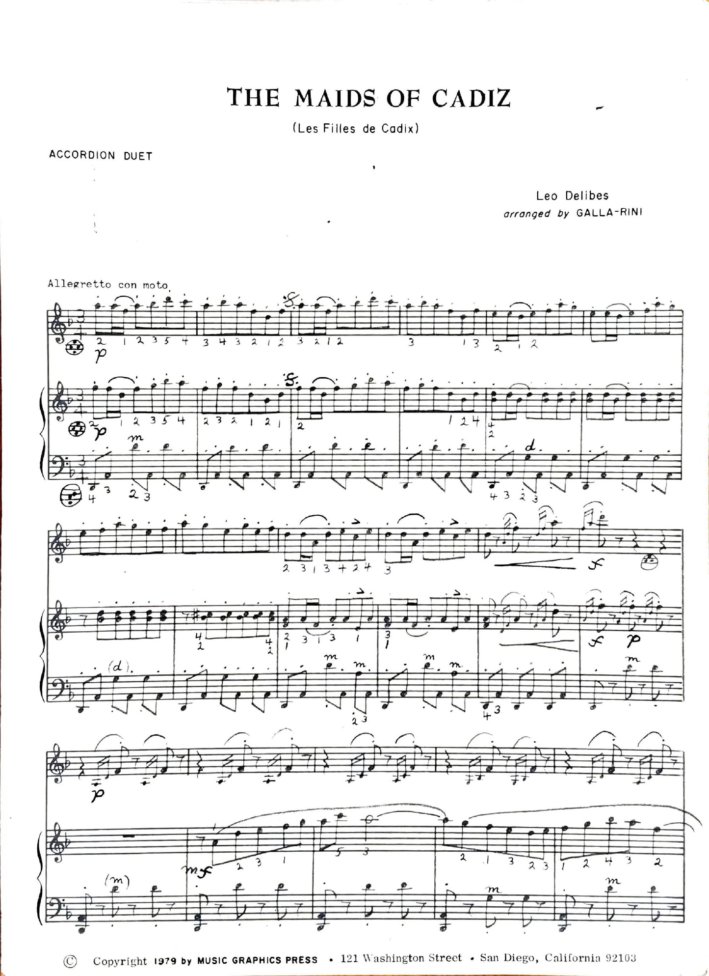 Maids of Cadiz (Les Filles de Cadix)