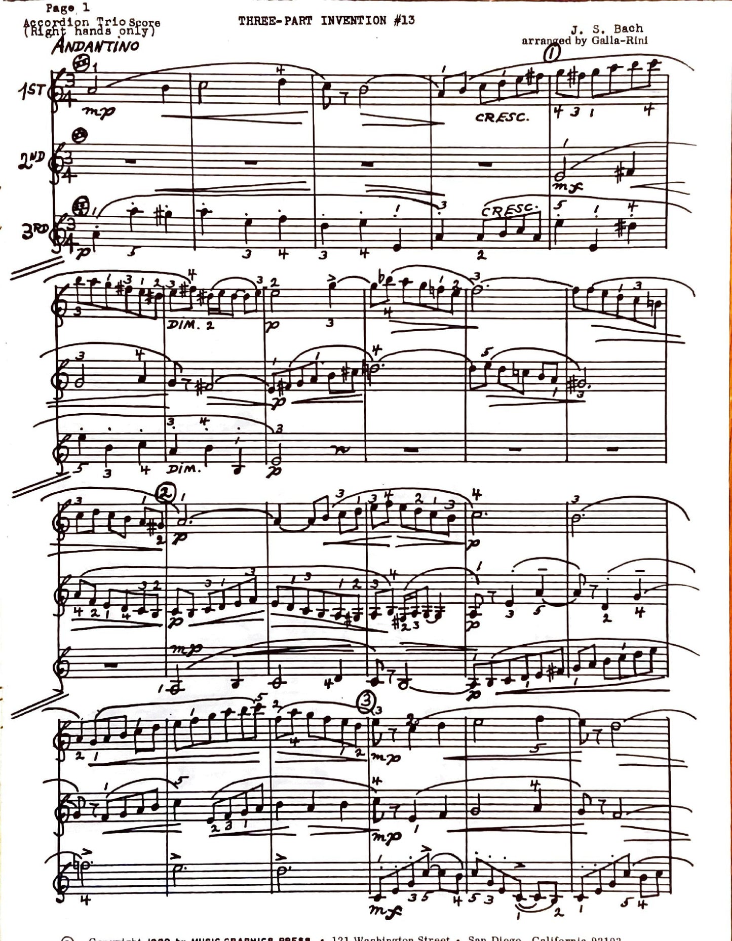 3-Part Invention No.13 (Trio)