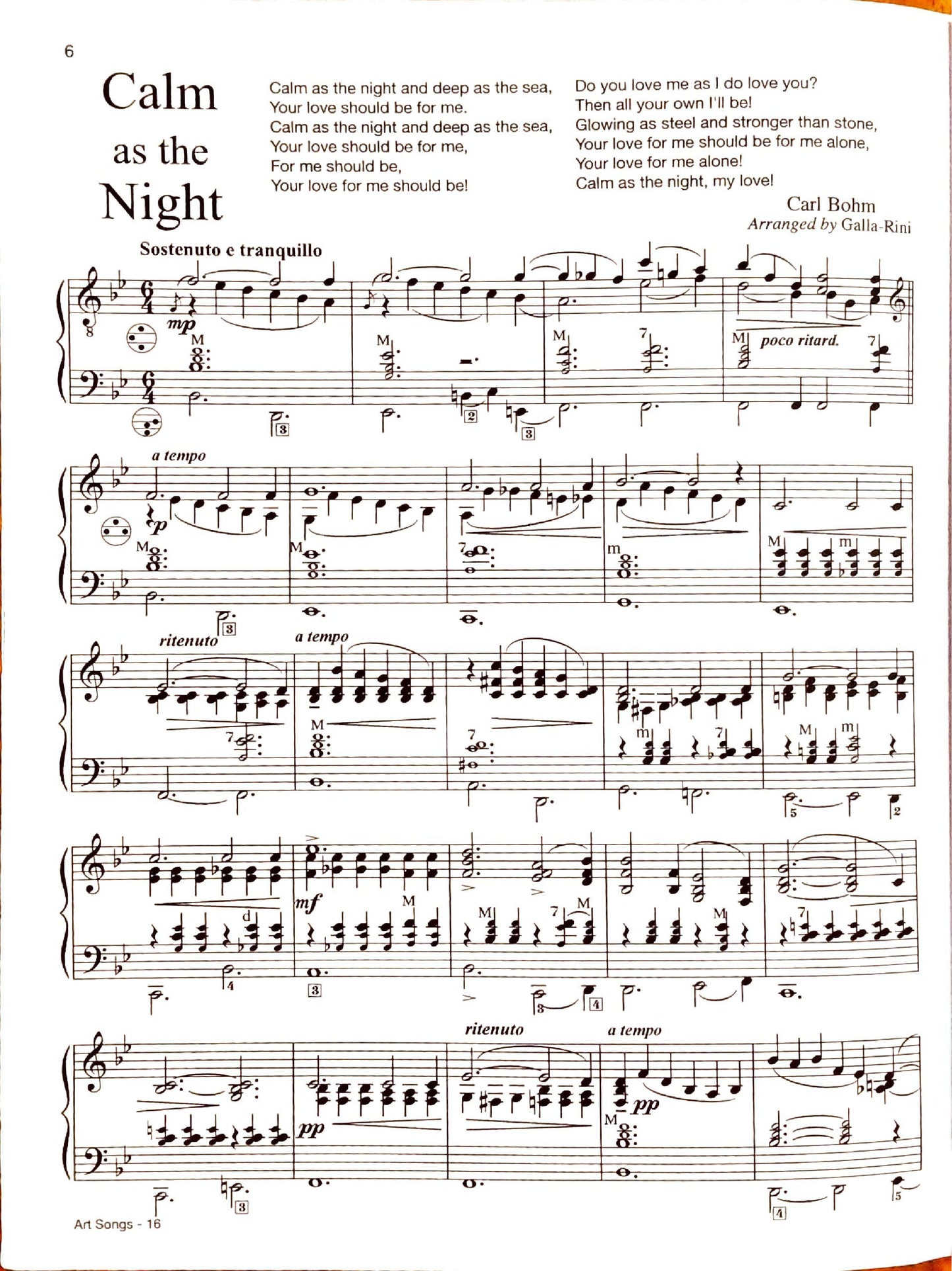 Famous Art Songs eBook Vol.1 accordion arrangements by Anthony Galla-Rini