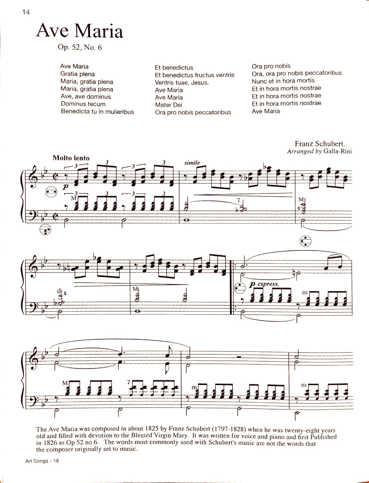 Famous Art Songs eBook Vol.1 accordion arrangements by Anthony Galla-Rini