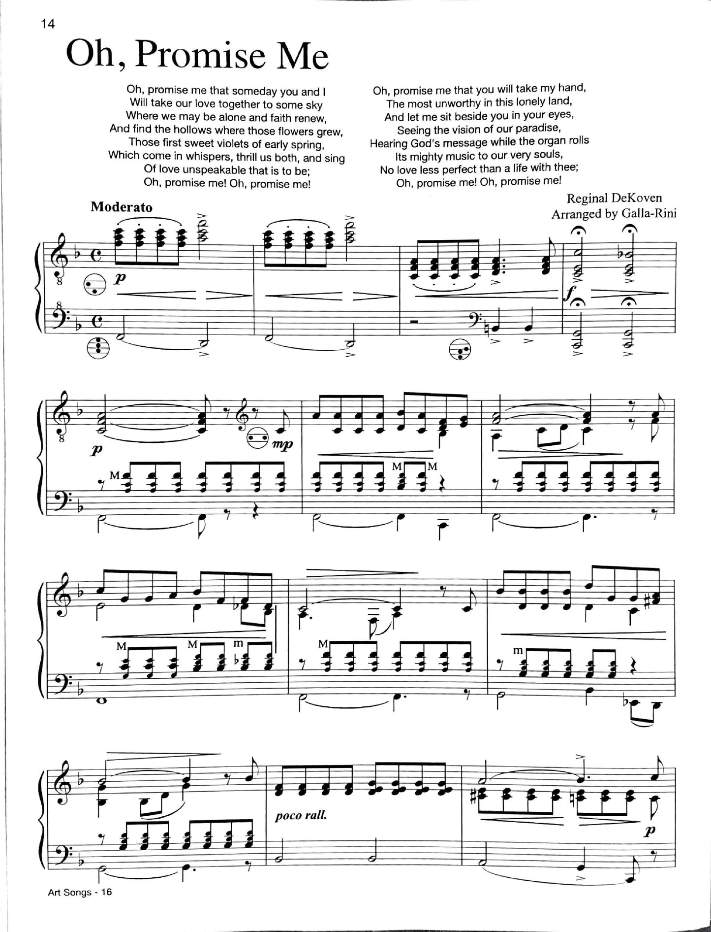 Famous Art Songs eBook Vol.2 accordion arrangements by Anthony Galla-Rini