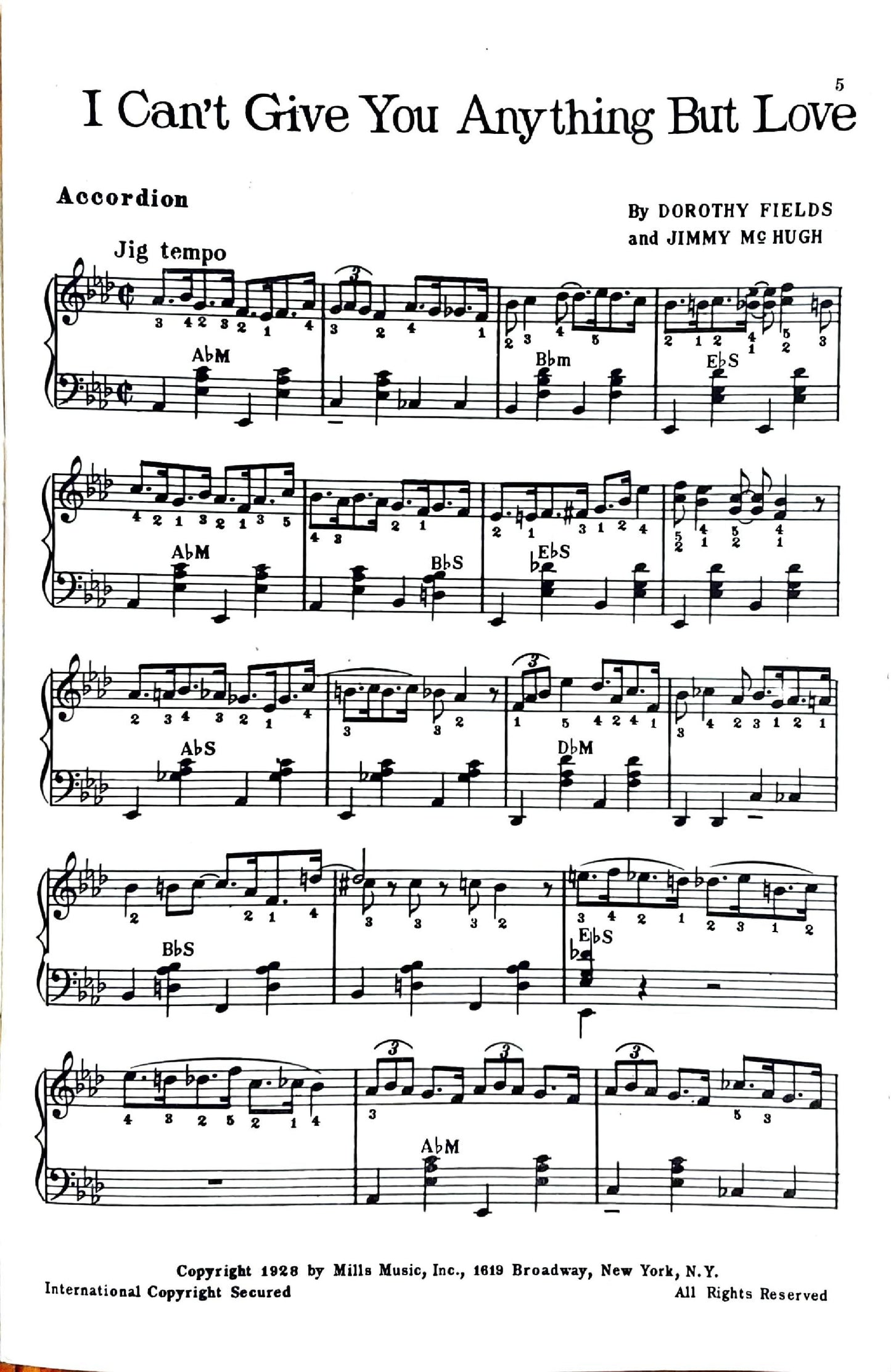 Modern Hot Piano Accordion Solos eBook No.1 , arranged by Anthony Galla-Rini