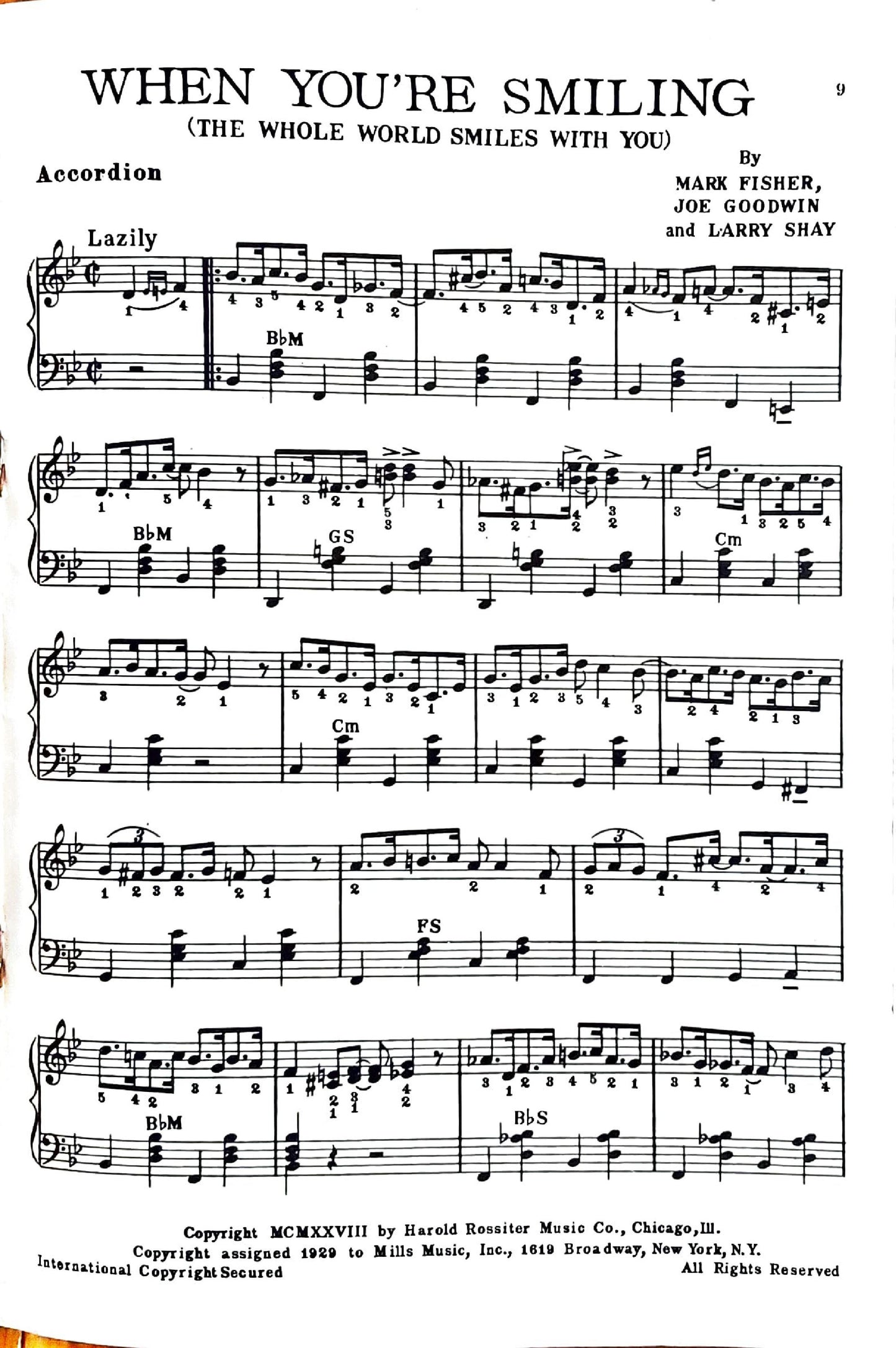 Modern Hot Piano Accordion Solos eBook No.1 , arranged by Anthony Galla-Rini