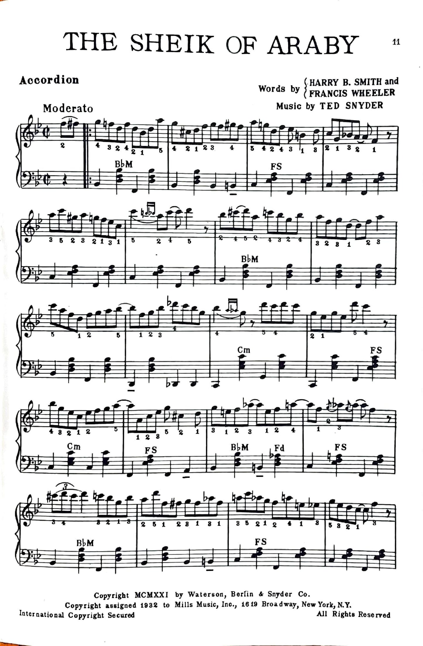 Modern Hot Piano Accordion Solos eBook No.1 , arranged by Anthony Galla-Rini