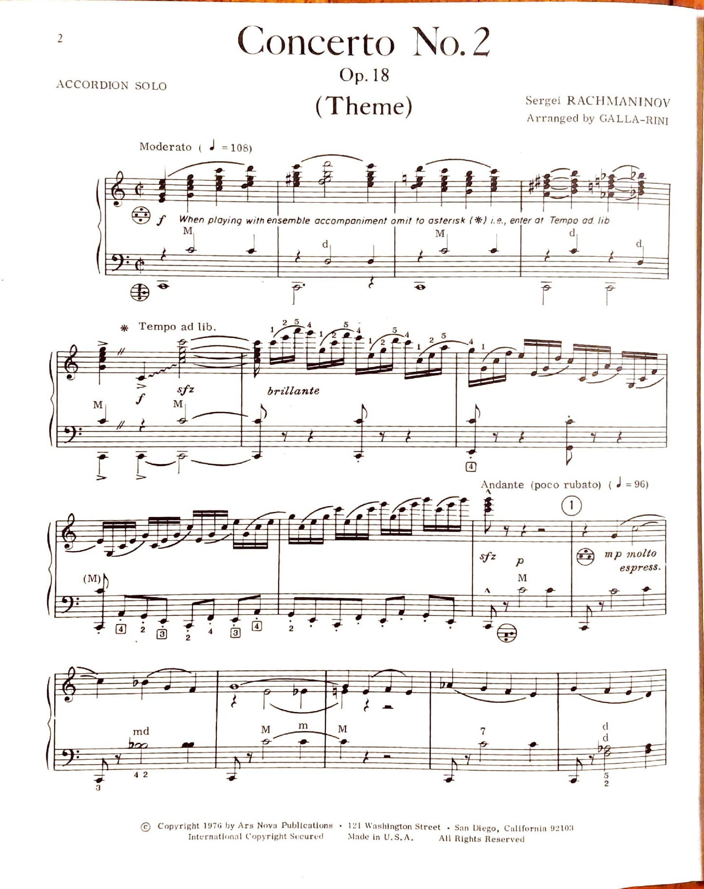 Concerto No. 2 Theme