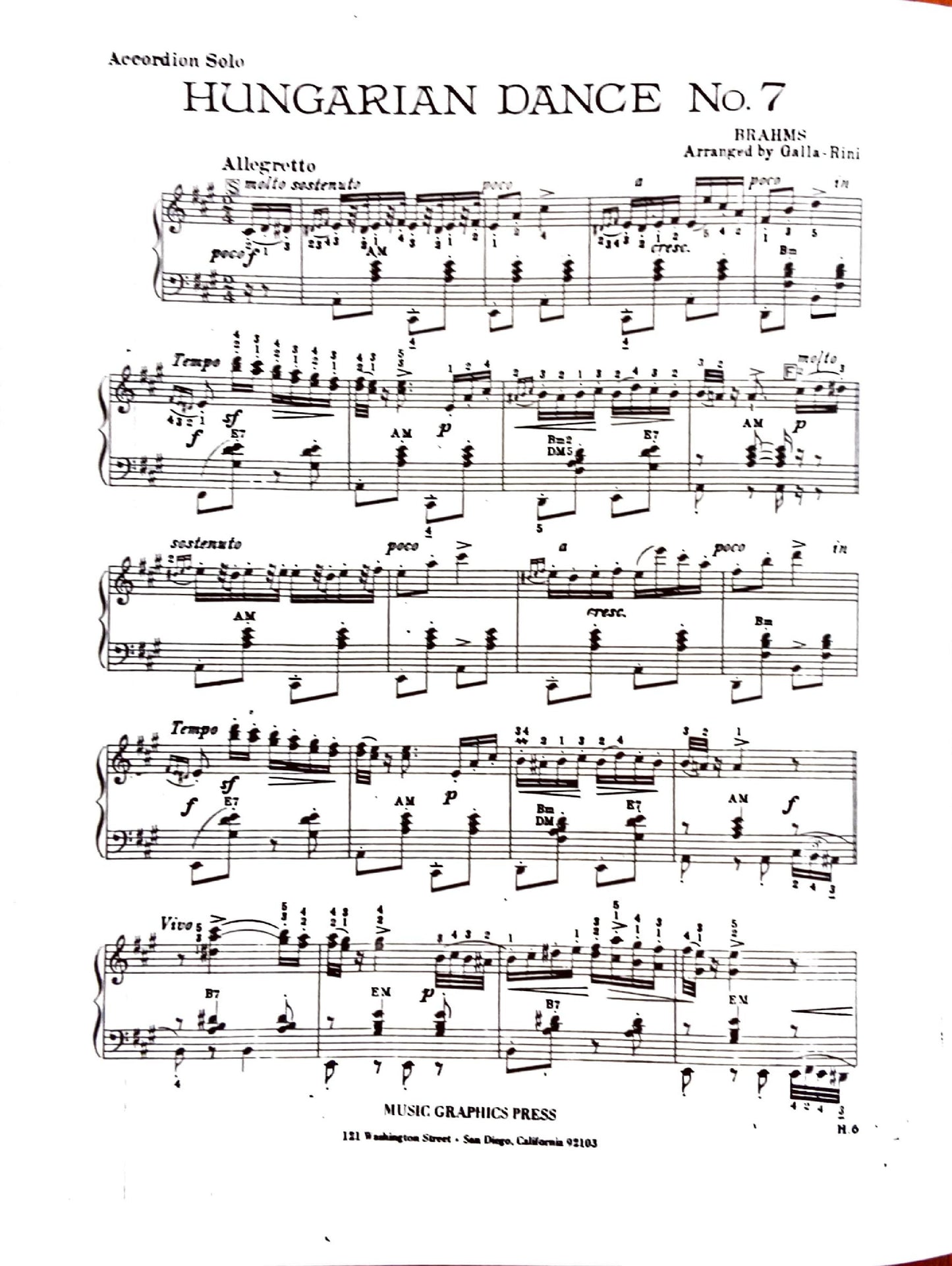 Hungarian Dance No. 7