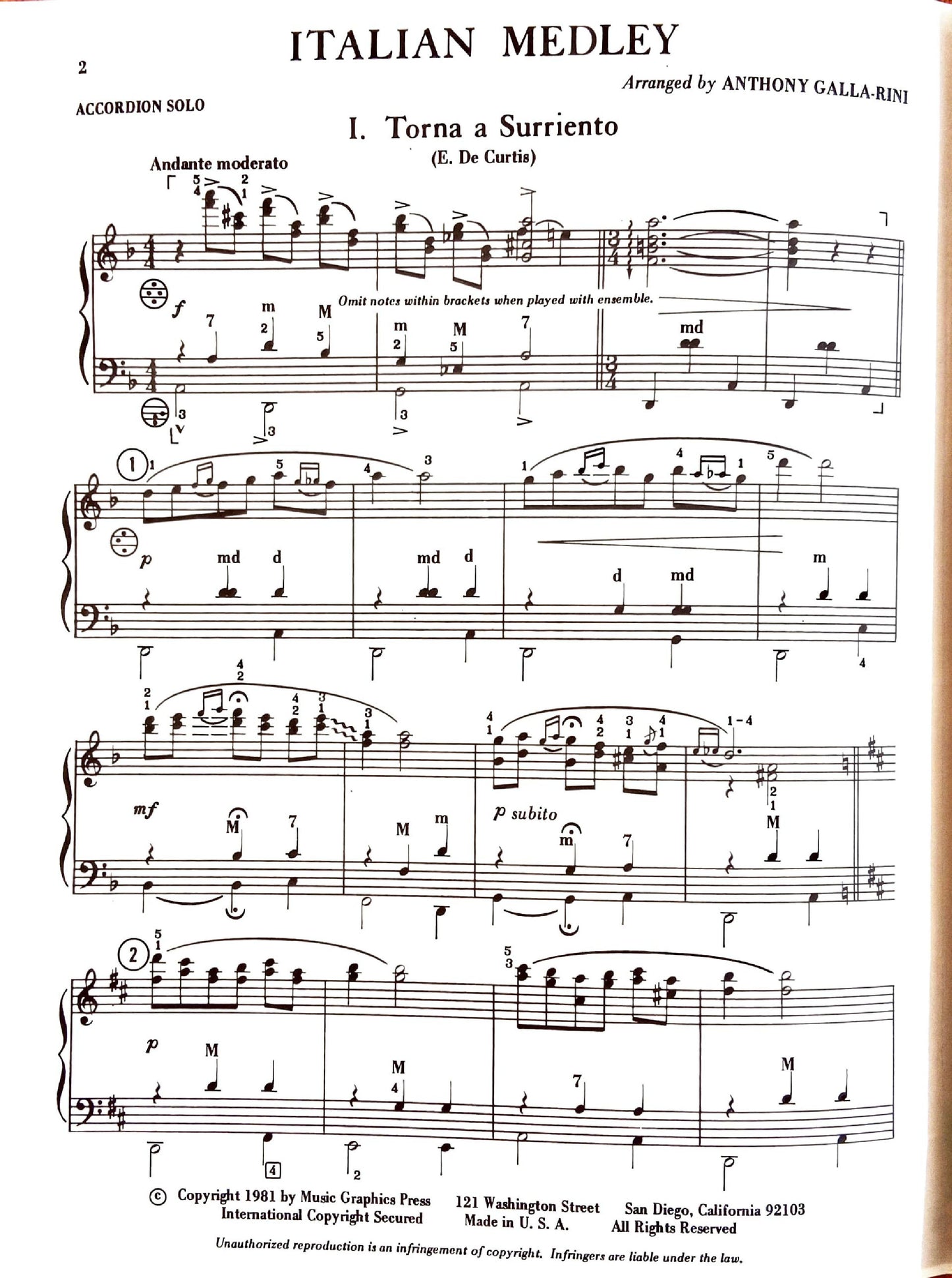 Italian Medley