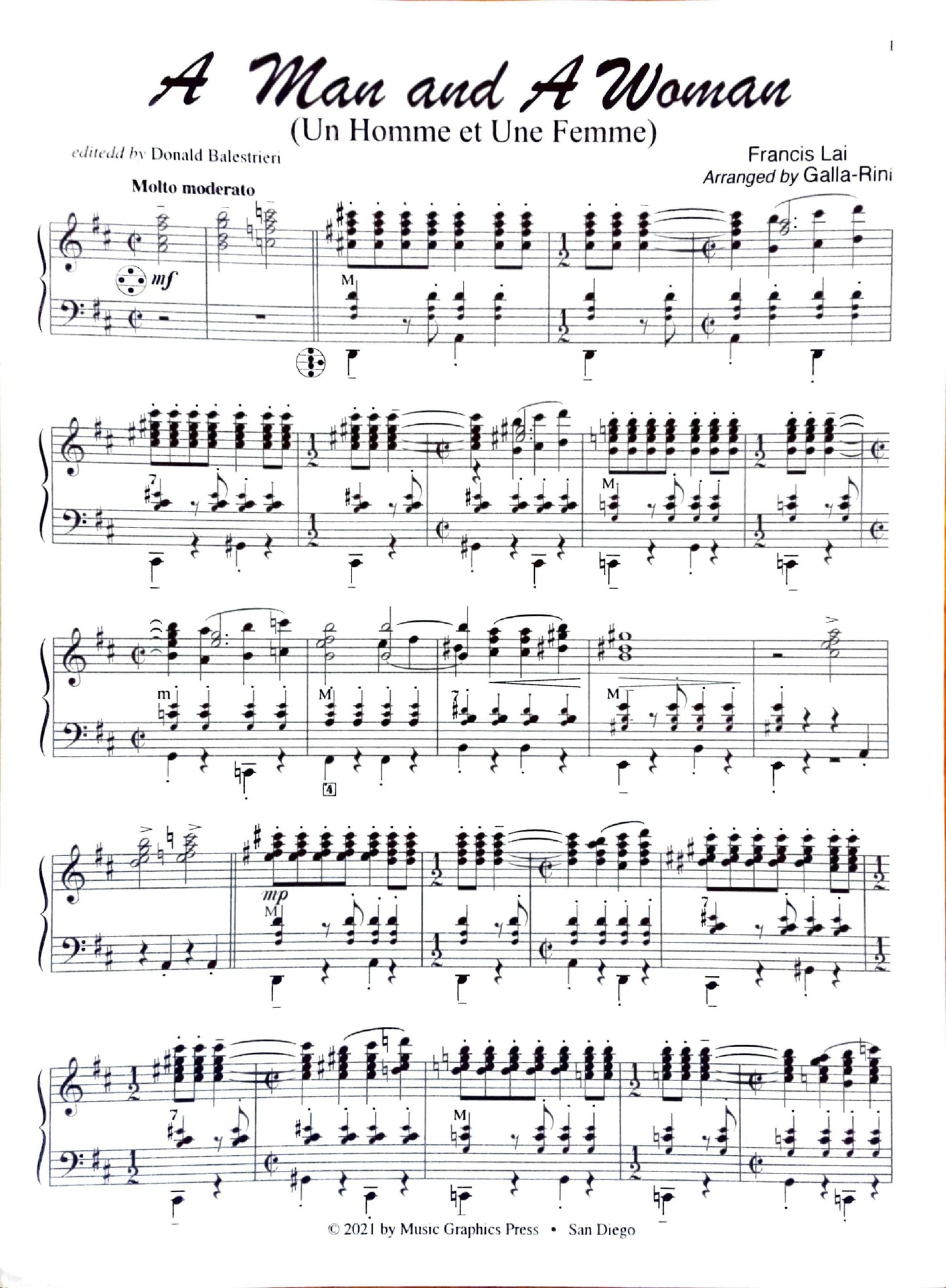 Man and A Woman, A (Un Homme et Un Femme)